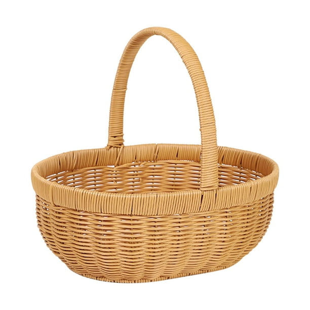 Cesta de almacenamiento hecha a Mano Sunnimix Cesta tejida Talla L