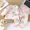thumbnail image 2 of 2-3 Years Baby Girl Clothes Toddler Girl Outfits Shirt Pants Cute Infant Outfit Set Baby Girl Fall Winter Clothes Girls' Fall/winter Cute Casual Warm Fleece Thick Green, 2 of 6