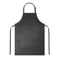 1 Pack Waterproof Rubber Vinyl Apron 40 Inch Chef Aprons for Adults Heavy Duty Work Apron Extra Long Grilling Aprons with Adjustable Bib Apron for Dishwashing Lab Butcher Cooking(Black,40x28")