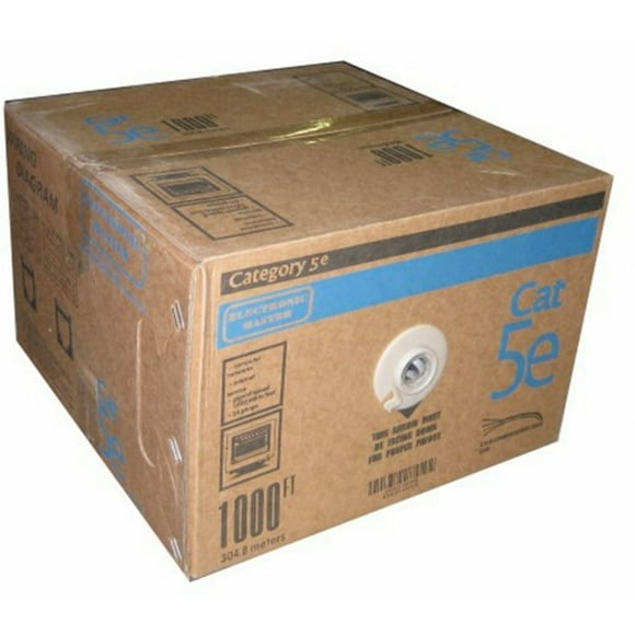 Electronique Master 1000 Pieds UTP CAT5e Câble réseau (Bleu)