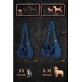 thumbnail image 4 of Mochila portabebés para perros Noah & Paw Denim con doble seguridad, 4 of 9