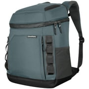 CleverMade Pacifica Backpack Cooler, 20 Can, Dusty Teal/Midnight