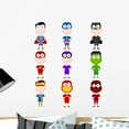 thumbnail image 1 of Child Superheroes Wall Decal Mural by Wallmonkeys Peel and Stick Graphic (24 in H x 19 in W) WM88665, 1 of 4