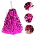 thumbnail image 3 of EeaseCA 4pcs Cheerleader Pom Poms Cheerleading Cheering Props for Sports Game Dance Party, 3 of 7
