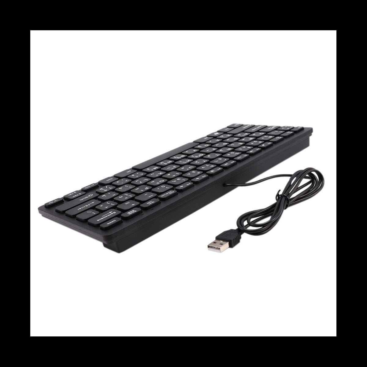 3X Quality Wired USB Arabic/English Bilingual Keyboard for Tablet/ PC/Laptop/IOS/Android