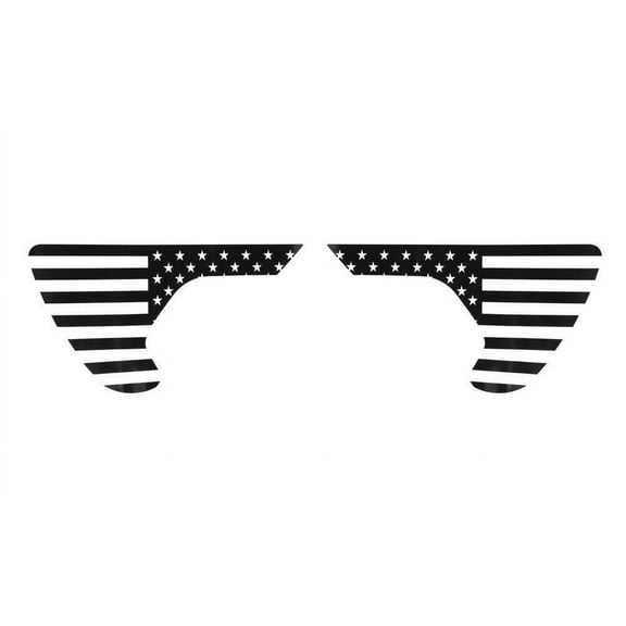 Black Flag Leaf Sticker Trim for Jeep for Wrangler for Gladiator2018-2020 Black