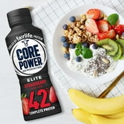 Fairlife Core Power Elite Protein Shake, Strawberry, 42g Protein, 14 oz, 6 Bottles