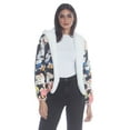 thumbnail image 3 of Members Only Women's Plush Faux Rabbit Fur Reversible Bomber Jacket, 3 of 5