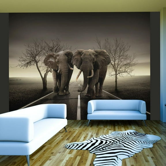 Tiptophomedecor Animal Wallpaper Wall Mural - City Of Elephants