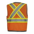 thumbnail image 2 of Pioneer 300D Oxford with Mesh Back Surveyor Vest  - Color:  Hi-Vis Orange  - Size: 3XL, 2 of 8