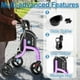 thumbnail image 5 of Andador de 3 ruedas HOMLAND para personas mayores, plegable, apto para FSA/HSA, con soporte para bastón y vaso, ligero y ajustable en altura., 5 of 5