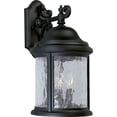 thumbnail image 1 of Progress Ashmore 3-Light Outdoor Wall Lantern in Textured Black, 17"H, 1 of 5