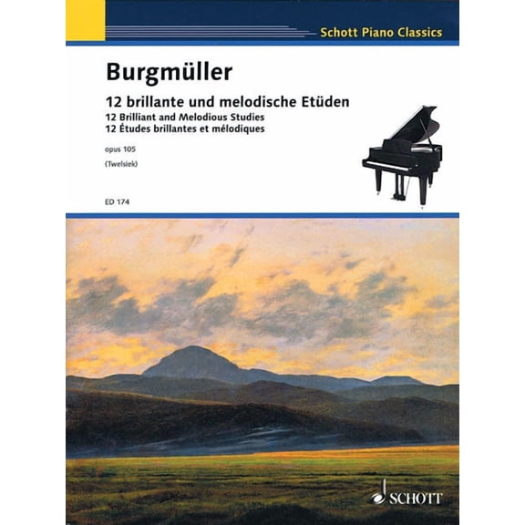 12 Brilliant and Melodious Studies, Op. 105, (Paperback)