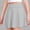 Gray, variant on Girls Pleated Skirt Casual Stretch Waist Flared Plain Pleated Mini Skater Skirt High Waisted A Line School Uniform Skirts 4-15 Years