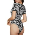 thumbnail image 3 of Naloa Snake Women's Short-Sleeved Onesie, One-Piece Swimsuit for Parties, dates, clubs - XX-Large, 3 of 9