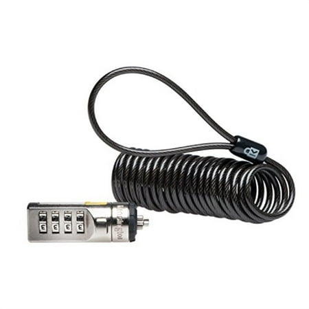 Portable Laptop Lock - Kensington Portable Combination Cable Lock for Laptops and Other Devices - Black (K64670AM)