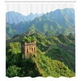 thumbnail image 3 of Ambesonne Nature Shower Curtain, Idyllic Scenery, 69"Wx70"L, Green, 3 of 3