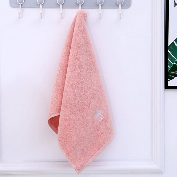 Byujiro Weather Embroidered Cotton TowelN14"x30" Soft Absorbent Towel Cute Sun & Cloud Design Hand Towels, Lint-Free Quick Dry Towels for Bathroom, Kitchen, Face Washing, Lightweight Towel