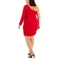 thumbnail image 2 of City Studios Womens Plus Embellished Knee Bodycon Dress, 2 of 2