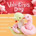 thumbnail image 4 of Snake Couple Plush Toys - Bride & Groom Wedding Gift Set, Cute Stuffed Animal for Valentine's Day, Christmas, Anniversary Green, 4 of 6