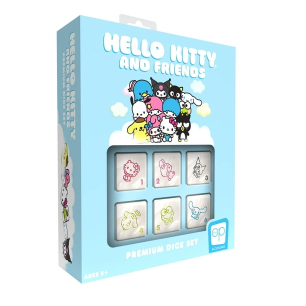 Set de Dados Hello Kitty y Amigos con Estuche Metálico Coleccionable