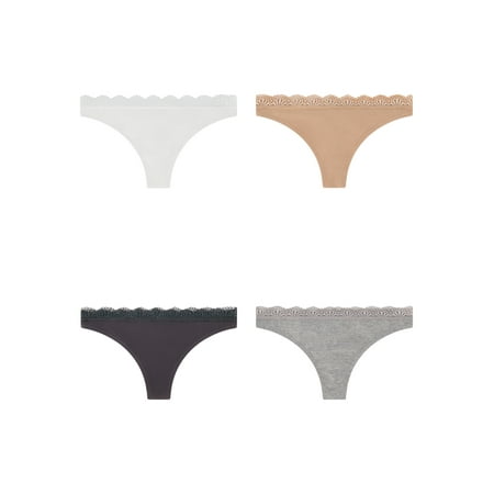 

Best Fitting Panty Women s Cotton Stretch Thong 4 Pack