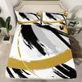 Abstract Twin Sheets Geometric Bed Set, Circle Bed Sheets Set Modern