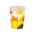 thumbnail image 1 of Thanksgiving Paper Plates Festive Fall Pumpkin And Maple Leaves Pattern Disposable Tableware For Fall Harvests Party, 1 of 6