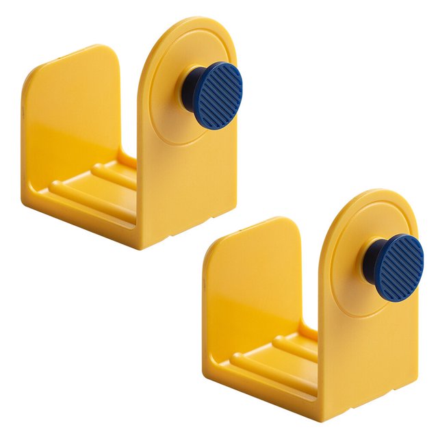 Advancent De soportes para tapas de ollas, estantes para tapas de sartenes montados en la pared, estante de plástico para almacenamiento de Almacenamiento y organización del hogar Amarillo