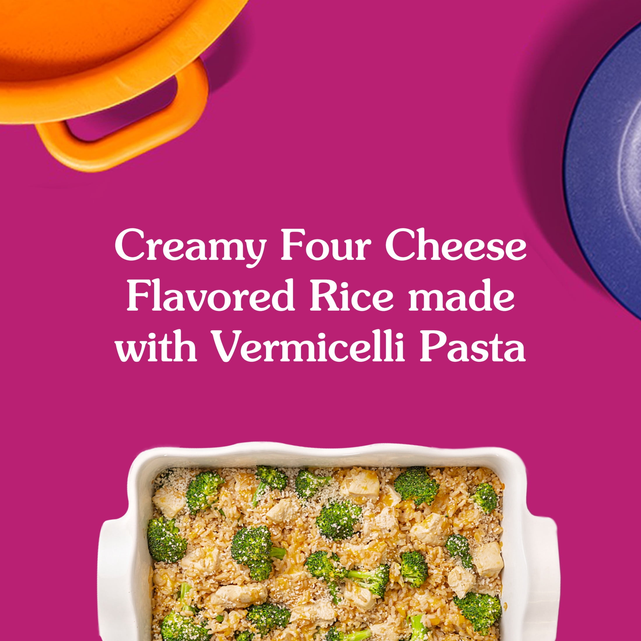(12 pack) BEN'S ORIGINAL Ready Rice Creamy Four Cheese Flavored Rice, Easy Dinner Side, 8.5 oz Pouch