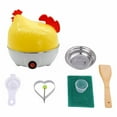 thumbnail image 1 of pdqouc Mini Breakfast Machine Egg Cooker Single Layer Egg Steamer Kitchen Small Household Appliances Heating And Plugging Household Eggs Custard Machine, 1 of 8