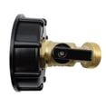 thumbnail image 4 of 1Pc 275-330 Gallon Tote Water Tank Adapter 2" Coarse Thread Brass Hose Faucet Valve Garden Hose Connector Replacement IBC Tote Valve Fitting Parts, 4 of 10