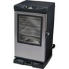 Masterbuilt 30" Electric Smoker with Window and Remote, Black/Stainless