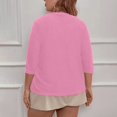 thumbnail image 6 of Plus Size Fall Cardigan Sweaters for Women Casual Short Sleeve Open Front Shrugs Soft Solid Color Cropped Boleros Lightweight Cardigans Cover Ups, 6 of 7