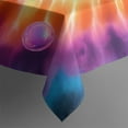 thumbnail image 5 of Rainbow Tie Dye Mandala Pattern Square Tablecloth,Waterproof Square Table Cover,Wipeable Spillproof Washable Table Cover for Home Kitchen Party Decor 42"X42"(107x107cm), 5 of 6