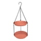 thumbnail image 3 of Comedero colgante para pájaros para exteriores, ideal para amantes de las aves, fácil de limpiar, para niños, con doble placa. Marrón rojo, 3 of 9