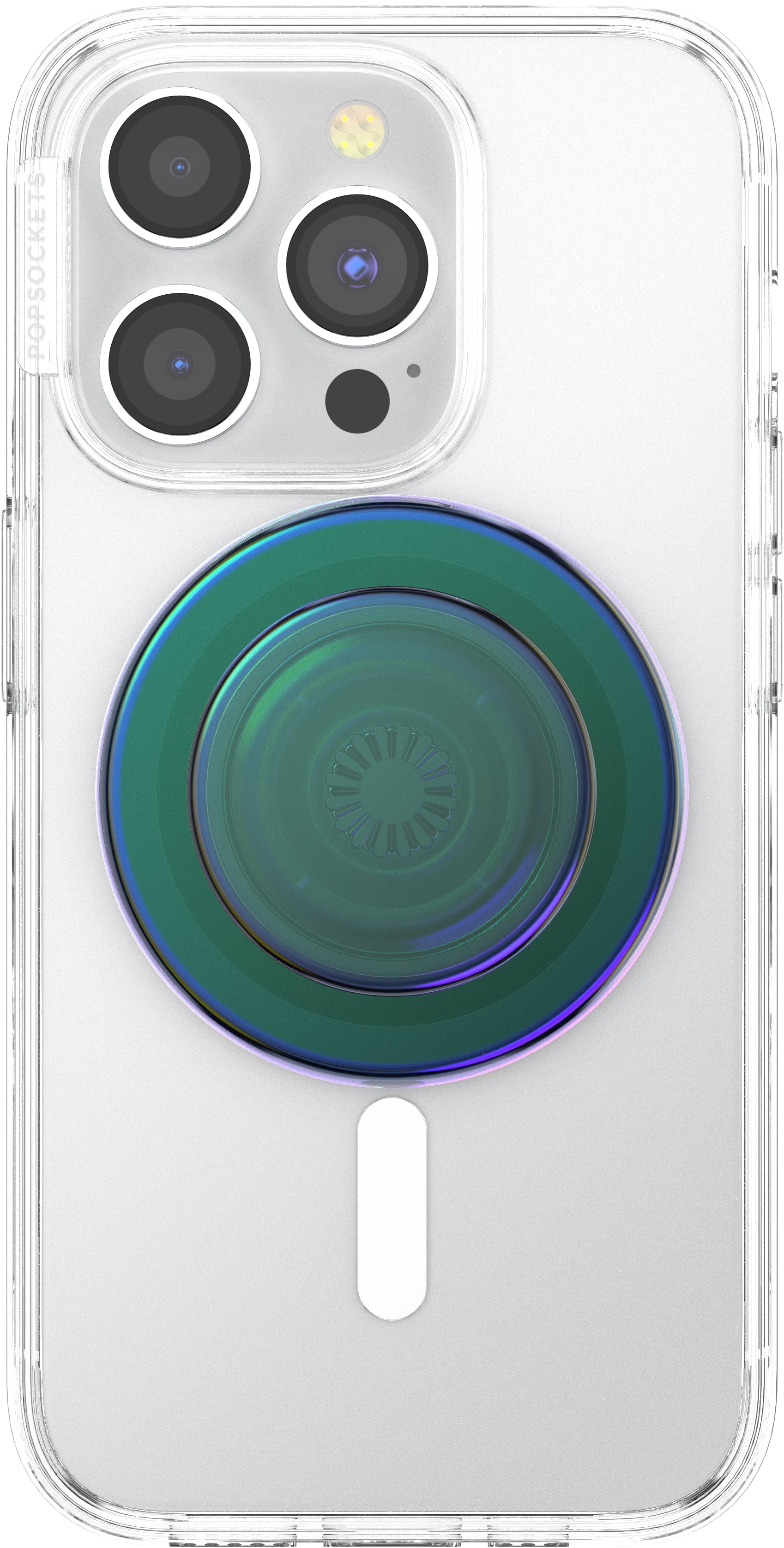 PopSockets PopGrip for MagSafe, Grip and Stand for Phones and Cases, Remove and Reposition, Swappable Top – Nightshade