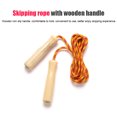 thumbnail image 3 of Skipping Rope Wooden Handle Skipping Rope 2.5M for Students Fitness Training Sport Game, 3 of 7