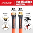 thumbnail image 4 of YAMATIC Garden Hose 5/8 in x 50 ft, Heavy Duty Garden Hose Burst 600 PSI, Super Flexible Water Hose, 4 of 9