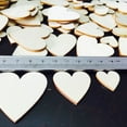 thumbnail image 7 of Ludlz 100Pcs Wooden Love Heart Shape Embellishment Plaques Wedding Craft 20/30/40mm, 7 of 7