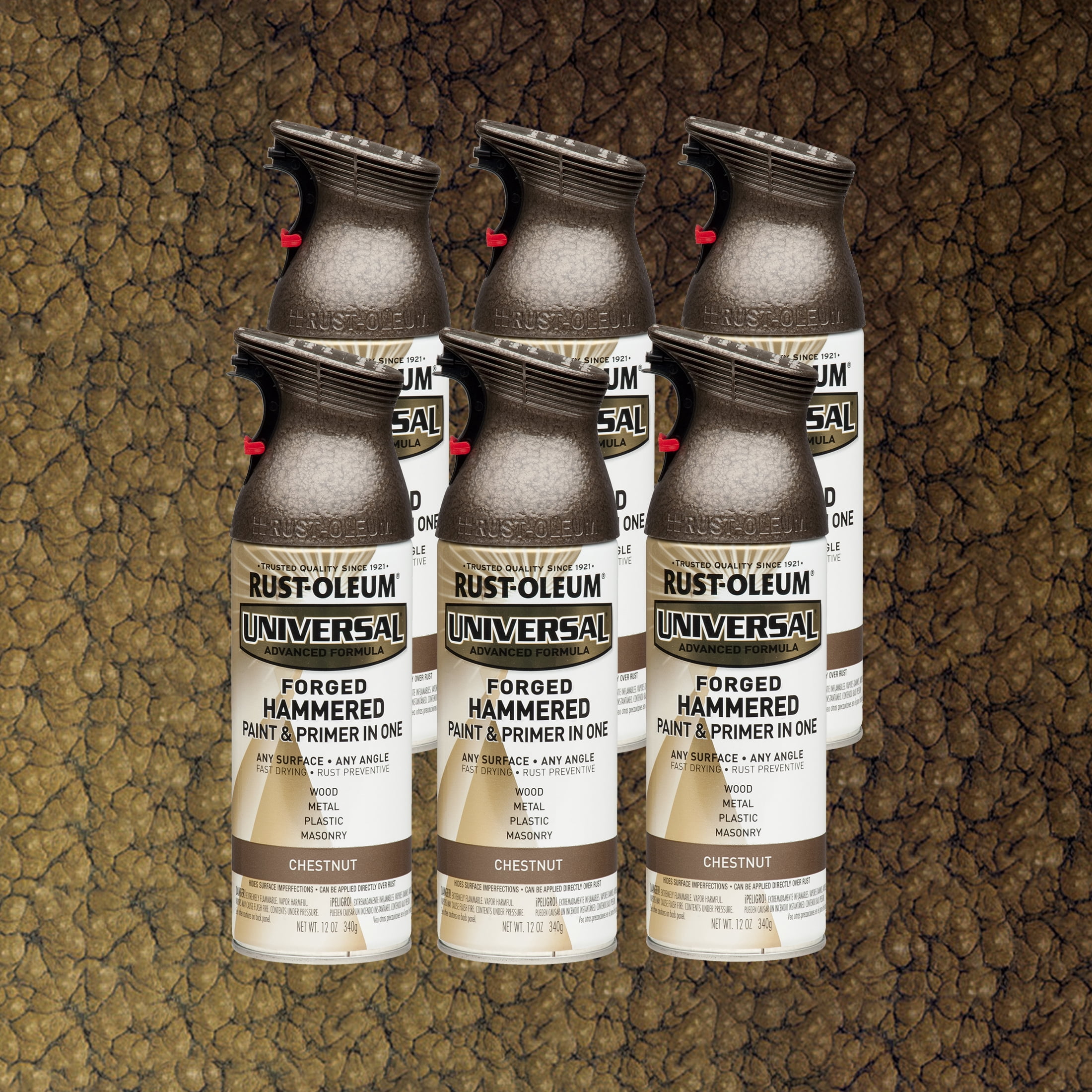 Rust-Oleum 271473-6PK Universal All Surface Metallic Spray Paint