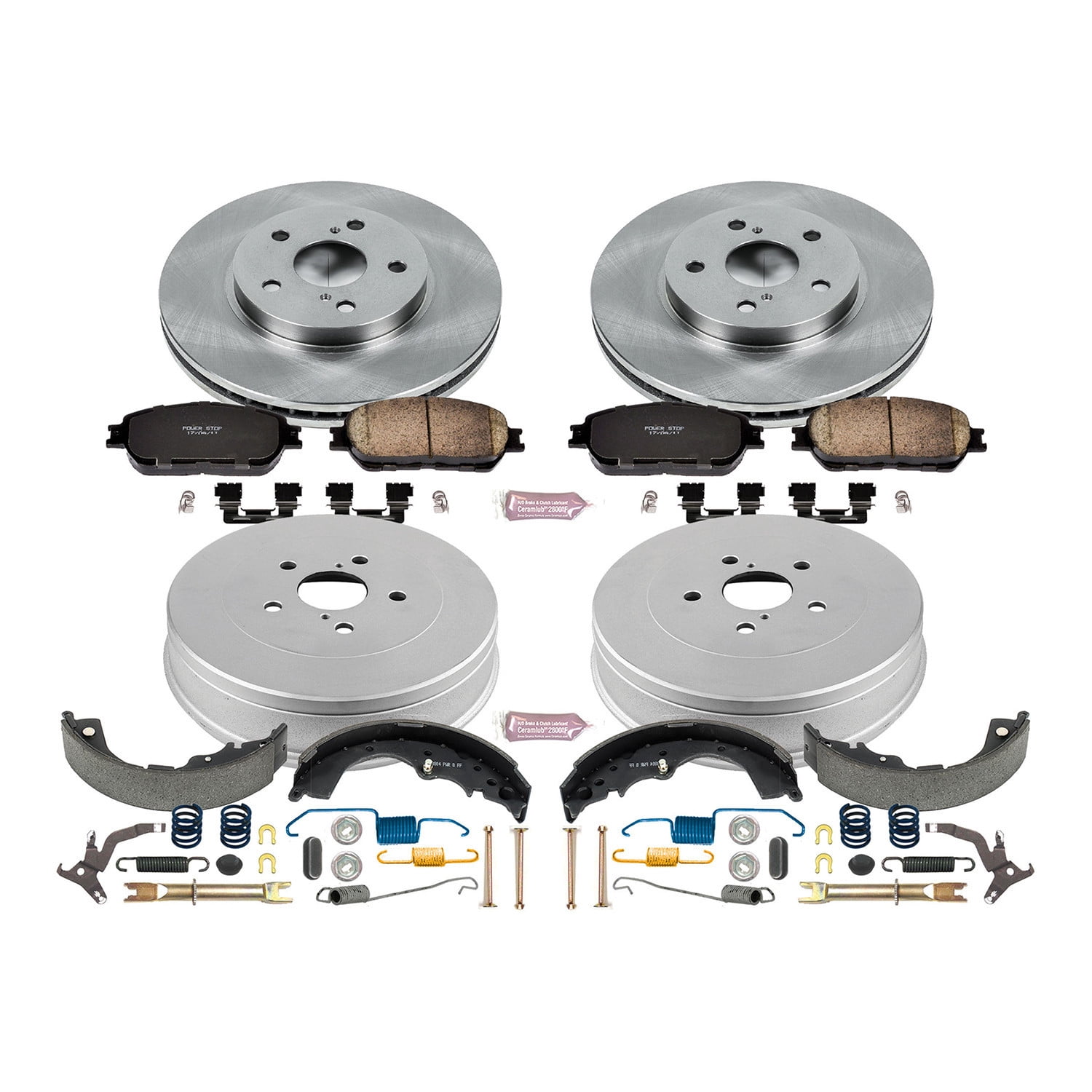 Power Stop Front and Rear Stock Replacement Drum and Shoe Kit KOE15230DK