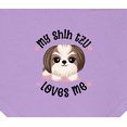 thumbnail image 3 of Inktastic My Shih Tzu Dog Loves Me Baby Bandana Bib, 3 of 4