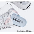 thumbnail image 4 of LUCKY STEP Chunky Fashion Mesh Sneakers Casual Running Walking Shoes,White/Silver,Womens, 4 of 10