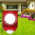 thumbnail image 3 of Wukai Winter Christmas Snowflake Print Garden Flag 12.5x18 Inch Double Sided Sun-resistant Rain-resistant, Wrinkle-resistant Colorfast(Only Flag), 3 of 7