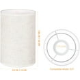 thumbnail image 2 of Linen Lampshade Drum Lampshade Lamps Shade for Floor Lamp Table Lamp Shade for Household Bedside Lamp Shade Modern Lampshade Simple Style Lampshade Removable Lampshade Hotel Lamp Shade, 2 of 9