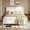 White, variant on VECELO Full Size Spindle Bed Frame, Classic Windsor Style Platform Bed with Wood Slats and Headboard, No Box Spring Needed, Easy Assembly, Natural Oak Finish