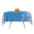 thumbnail image 7 of Tchckioa Winter Snowflakes Square Tablecloth,Waterproof Table Cloth for Kitchen,52x52 Inch, 7 of 7