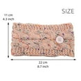 thumbnail image 4 of Yigetop Knit Headband Winter Cross Ear Warmer Head Wraps Headbands Side Buttons for Use Face Covering Winter Headband B One Size, 4 of 4