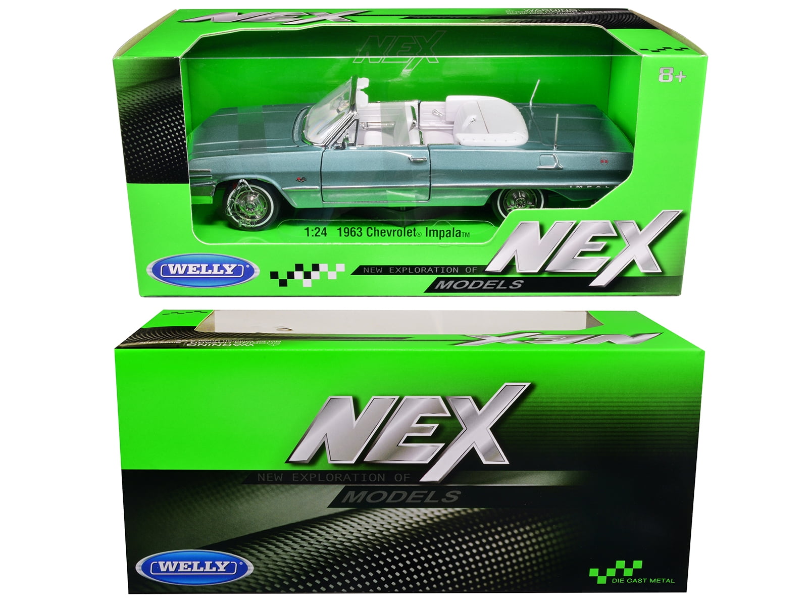 ミニカー WELLY 1/24 1963 Impala SS Convertible Amazon.com: Welly Diecast 1963 Chevy Impala SS Convertible Red